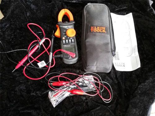 Klein tools cl200 clamp meter voltage current temperature resistance used for sale