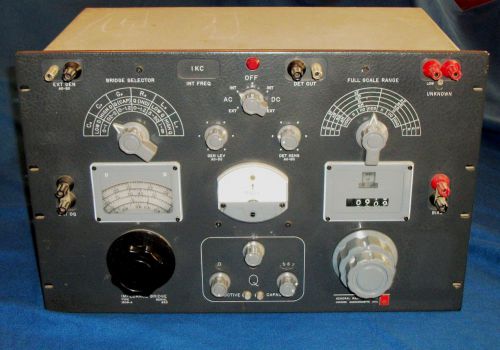 Beautiful General Radio 1608A Impedance Bridge L C R Q and Dissipation