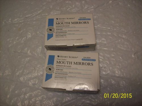LOT OF 24 Henry Schein Front Surface Mouth Mirrors