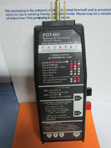Esd compliance prostat pgt-601 ground tester electrostatic as is bin#k4 for sale