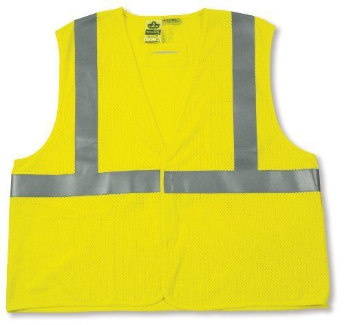 New glowear 8260frhl class 2 fr modacrylic vest  large/x-large  lime for sale