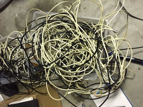 Lot Of 20+ Coax Male-Male RG-59 RG-6 cables various lengths 6&#039;, 10&#039; 15&#039;, etc.