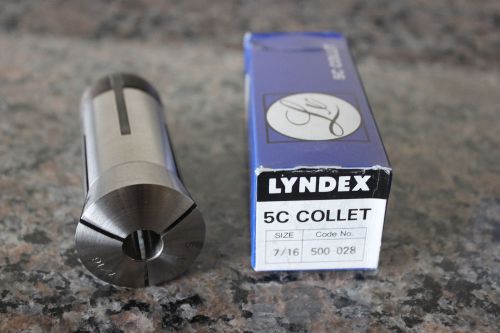 Lyndex 5c collet - size 7/16&#034;, 500-028 - mint condition! for sale