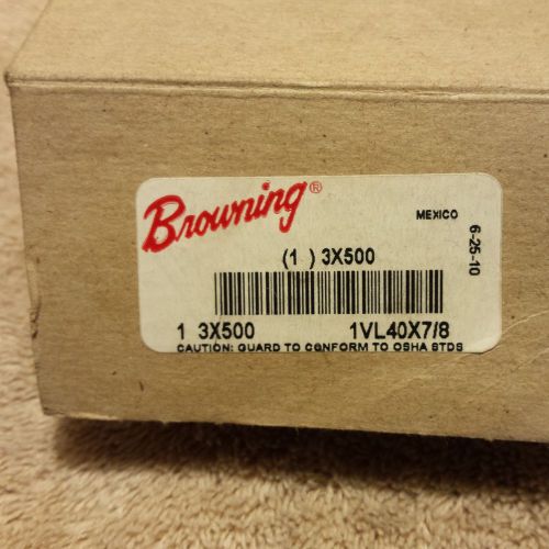 Browning 1vl40x7/8 variable pitch v-belt sheave 1 groove 7/8&#034; bore  3 x 500 for sale