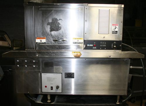 Quiznos conveyor oven with hood holman giles mm14 for sale