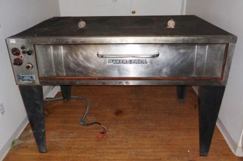 Bakers pride electric single deck pizza oven model e541 with ventilation hood for sale