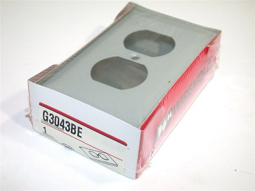 Up to 20 wiremold gray duplex receptacle box cover g3043be for sale