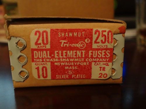 Lot (10) shawmut dual element 25a fuse new for sale