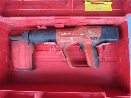HILTI DX A41 POWDER ACTUATED NAIL STUD GUN WITH X-AM72 MAGAZINE CASE