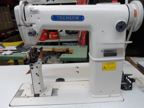 Techsew 810 post bed roller foot industrial sewing machine for sale