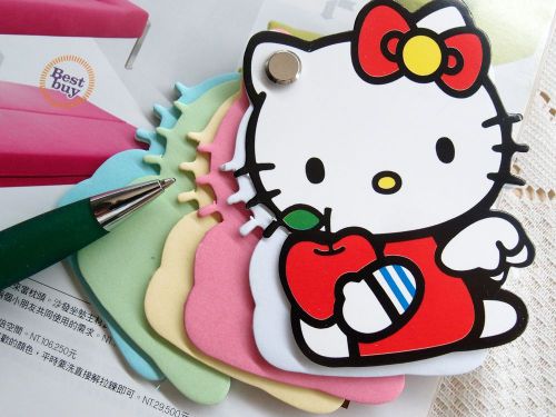 1X Hello Kitty Color Paper Memo Note Scratch Doodle Message Pad Stationery D-1