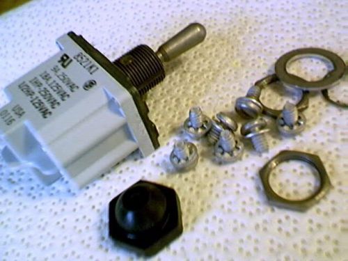 NEW ETN 2Pole 3Position  Center off Marine Toggle switch with rubber boot 18 Amp