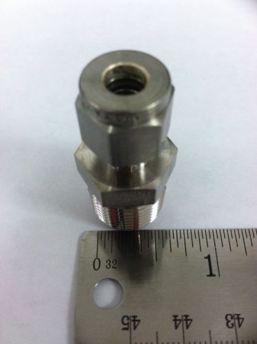 Swagelok ss-400-1-6 1/4&#034; tube x 3/8&#034; male npt connector, stainless steel for sale