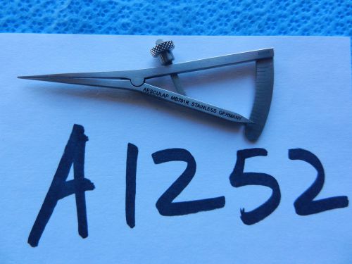 Aesculap Surgical Eye Castroviejo Caliper Range 0-15mm 3 1/8&#034;  MB791R