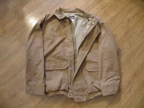 Bulwark Brown Duck Lined Bomber Jacket - EXCEL FR ComforTouch