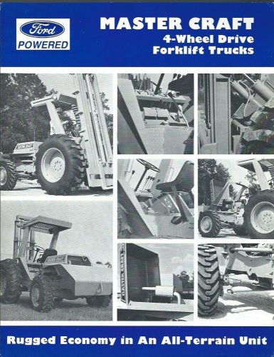 Fork Lift Truck Brochure - Master Craft - 4 Wheel Drive - Ford - c1986 (LT177)