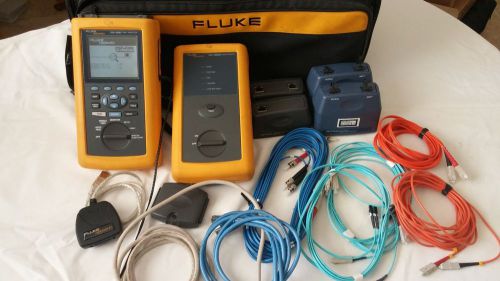Fluke dsp-4300  mm fiber cat6 cable tester dsp-fta420 dsp-lia013 for sale