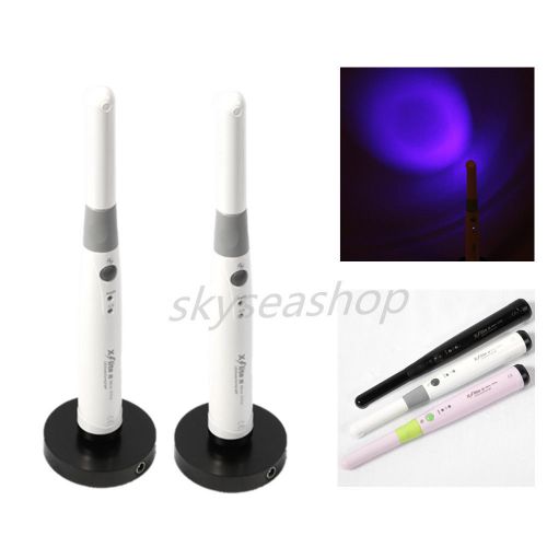 2pcs 330° rotation dental wireless cordless curing light cure lamp 1300mw/cm? for sale