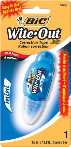 Bic Corporation Wite-Out Correction Film Set of 6