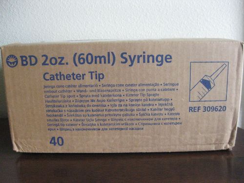 BD Catheter Tip Syringe 2oz with cap 60mL Box of 40 #309620 Jello Shots