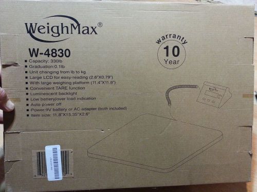 WeighMax W-4830 Industrial Postal Scale 330LB Telephone RR498095 Home Office