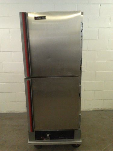 Cres cor 5495047 heated holding hot food warming 2 door cabinet 120v heat to 230 for sale
