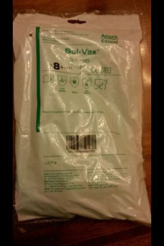 Ansell Sol-Vex 37-185 Nitrile Chemical Resistant Gloves Size 8 Lot of 12 - NEW