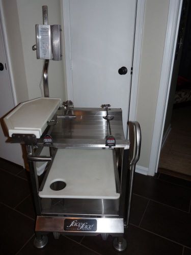 Commercial deli slicer cart &amp; stand on rollers stainless steel face to face ohio for sale
