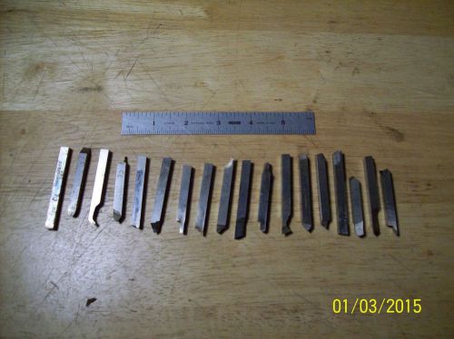 TOOL BITS 1/4&#034; LOT OF 18-Pc’s High Speed Steel