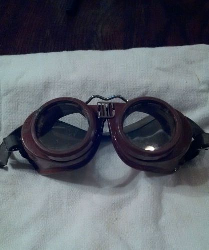 Vintage safety goggles welding removable lenses
