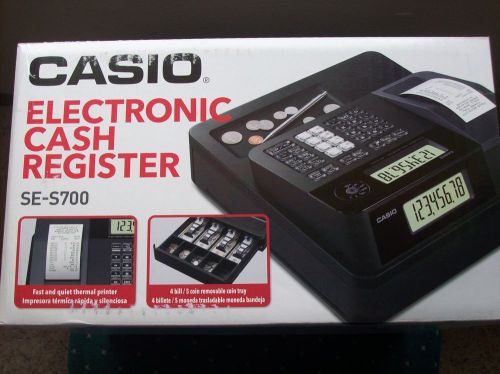 Casio Electronic Cash Register Till SE-S700 Retail Store business Keys drawer