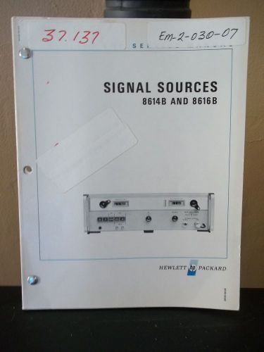 Hewlett Packard Signal Sources 8614B and 8616B