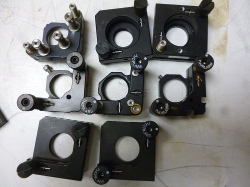 Lot of 8 thorlab/newport adjustable 1” mirror holders, l843 for sale