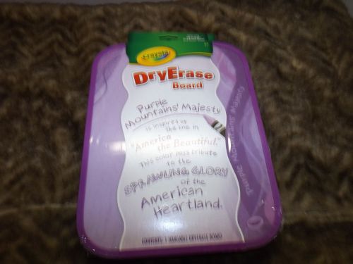 new Crayola Purple Mountains&#039; Majesty dry erase board post note school supplies
