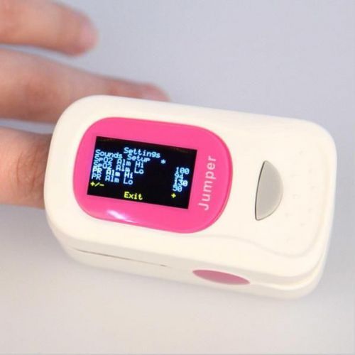 Bid pink ce oled fingertip pulse oximeter blood oxygen spo2 pr monitor for sale