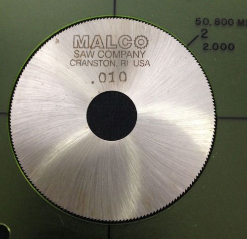Malco jewelry 2 x 0.010 x 1/2 220t hs slitting slotting saw for sale