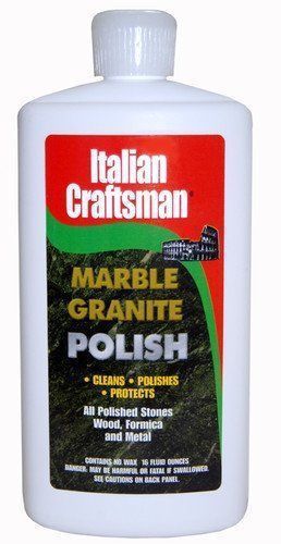 Granite and Marble Polish - Cleans and Protects - Italian Craftsman 16 oz New