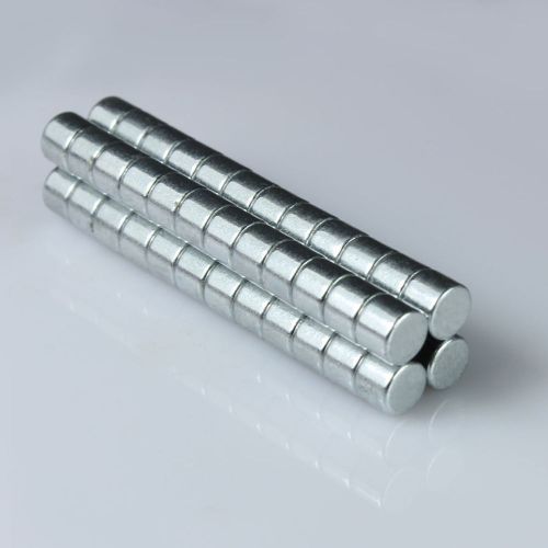 100pcs strong round cylinder magnets rare earth neodymium bulk 4 x 3 mm n35 for sale