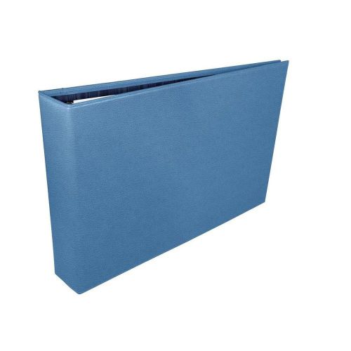 LUCRIN - A3 landscape binder - Granulated Cow Leather - Royal Blue