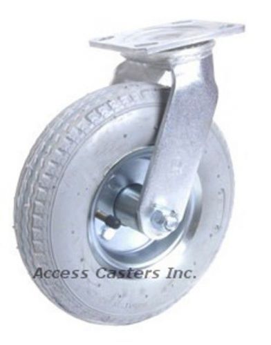 8PPNTS-GRY 8&#034; x 2&#034; Swivel Caster, Grey Pneumatic Wheel, 295 lbs Capacity