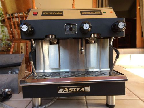 Astra mega ii 110v compact espresso machine red &amp; la pavoni grinder for sale