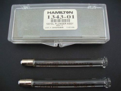 Gc syringes, hamilton part no. 1343-01 glass sysringes, no plunger for sale