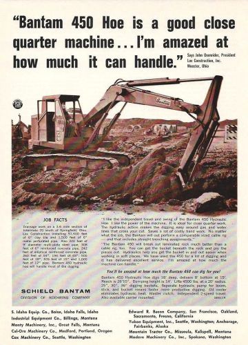 1966 Schield Bantam Model 450 Hoe ad, Lox Constr Inc, Wooster, OH