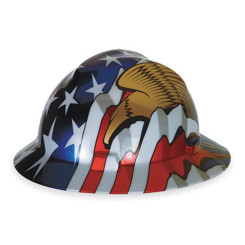 Hard hat, fullbrim, us flag w/ 2 eagles 10071159 for sale