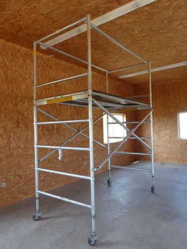 Lightweight aluminum mobile scaffold 4 foot x 8 foot working platform for sale