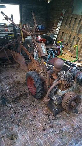 J.a.p. engined vintage motorised plough for sale