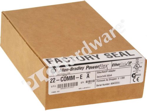 New sealed allen bradley 22-comm-e /a powerflex ethernet/ip adapter pkg 2014 qty for sale