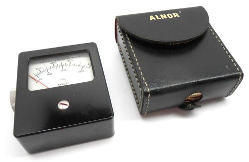 Vintage alnor velometer jr air velocity meter, low/high ranges, 0-800 fpm, 8100 for sale