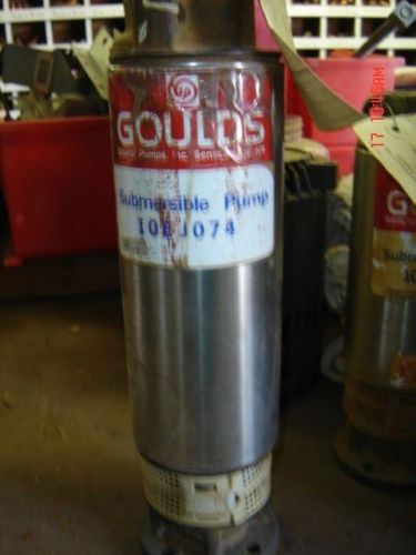 Goulds rebuilt pump end 10ej074 3/4hp 4&#034; 230v 1ph 10gpm for sale