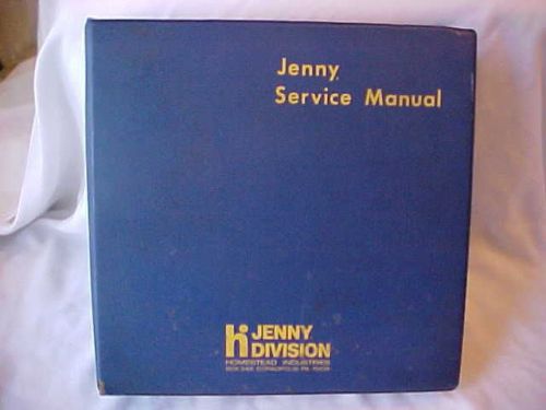 Steam jenny parts - service - repair - troubleshooting manuals for sale